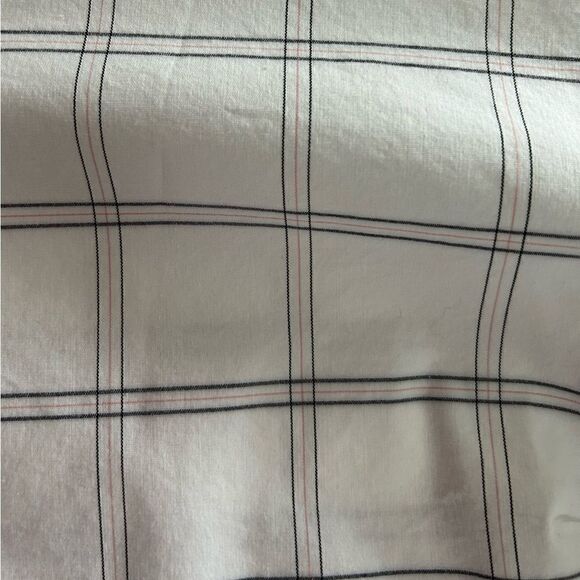 J. Jill White Striped Button-Front Top Size Medium - Picture 10 of 10